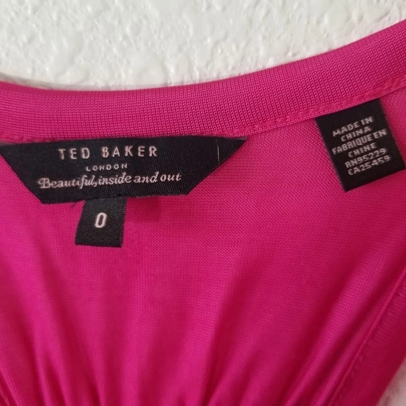 TED BAKER LONDON Skylon Cami Top In Pink Size 2 - Picture 5 of 9